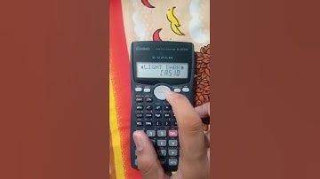 How to change brightness in scientific calculator {Part-3} #shorts