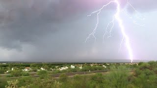 Wicked severe thunderstorm hits Green Valley, AZ 07302022