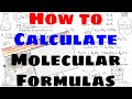 Molecular Formula Calculation Quiz