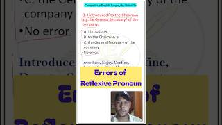 Reflexive Pronoun Common Errors | SSC English Practice Set | SSC PYQ | #ssc #exam #mts #chsl #bank