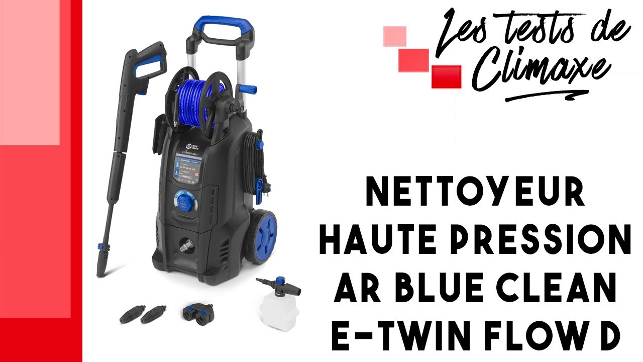 Blue Clean Station Machine Test d'un nettoyeur haute pression AR Blue Clean e-Twin Flow D - YouTube