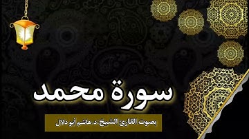 سورة محمد بصوت القارئ الشيخ د.هاشم ابو دلال✨