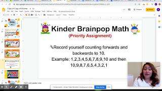 Math: Overview and Brainpop Math (Monday) Wk8