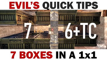 7 Boxes in a 1x1 | Hyper-Efficient Loot Room Designs -- Evil