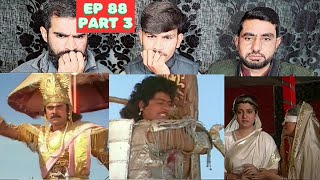 दुशासन की मौत, कर्ण और अर्जुन भीषण युद्ध । EP 88 Part 3 Mahabharat | B R Chopra | Pakistani Reaction