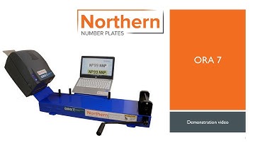 ORA 7 Number Plate Printer / Number Plate Making System Demonstration Video
