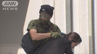 無差別殺傷を想定し訓練　初めて公道を規制　浅草(17/07/21)