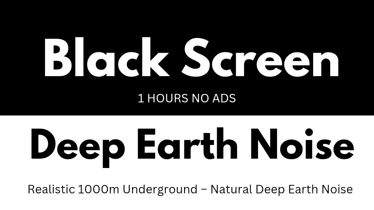 Realistic 1000m Underground – Natural Deep Earth Noise 