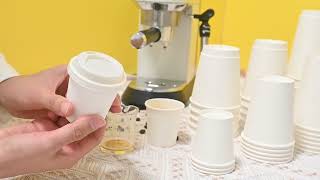 MVI ECOPACK White Single/Double Wall Paper Cups: The Perfect Blend of Sustainability and Quality!
