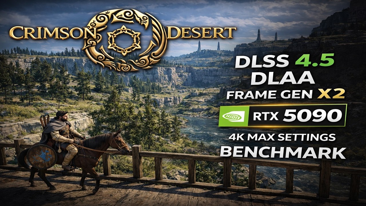 DLSS 4.5 FG X2 Benchmark – RTX 5090 | Crimson Desert 4K Max Settings ...