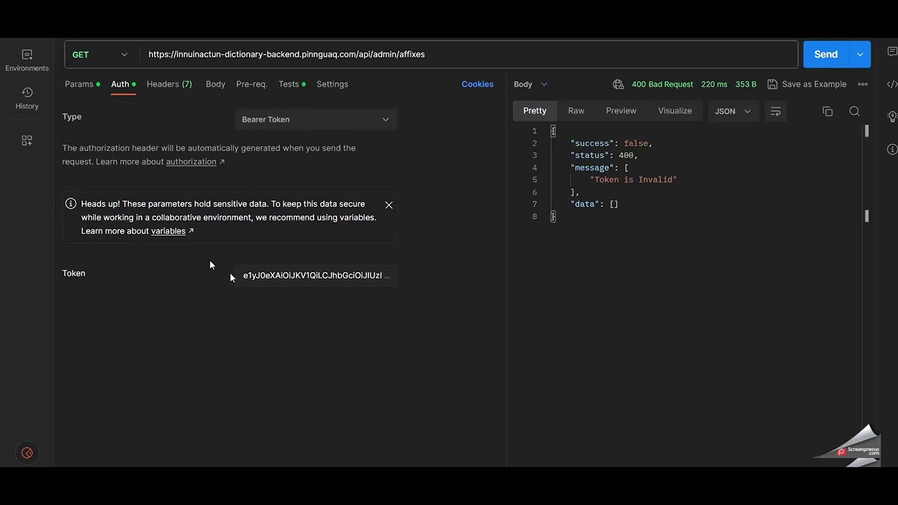 python api request with bearer token - youtube Images... API bearer token testing - YouTube