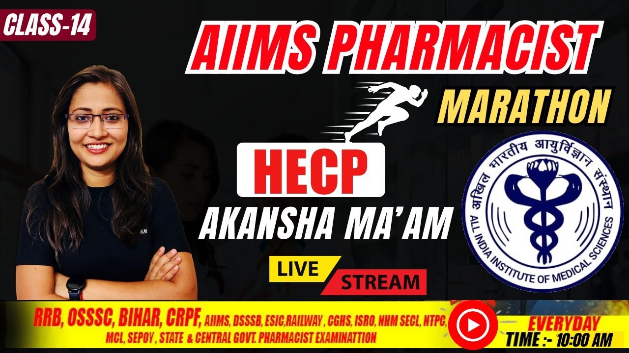 AIIMS CRE Pharmacist | Health Education & Community Pharmacy | Marathon | Class - 13 