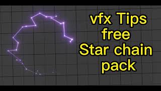 [unity vfx Tips] free  Star chain  pack
