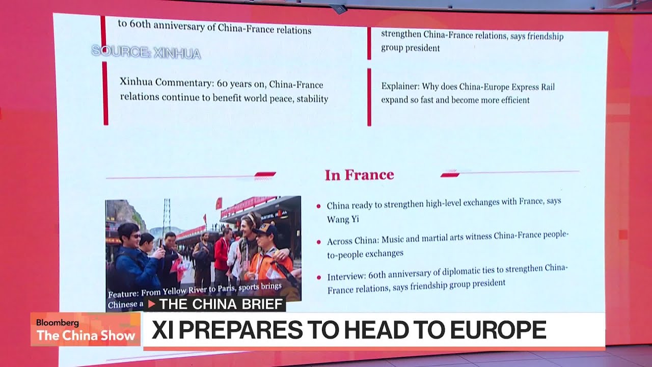 Xi to Make First Trip to EU Since 2019 as Tensions Flare