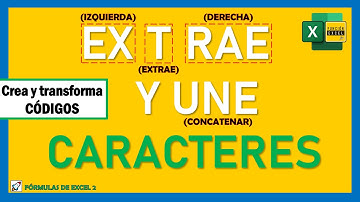 Cómo CREAR CÓDIGOS en Excel | Extraer y Concatenar texto