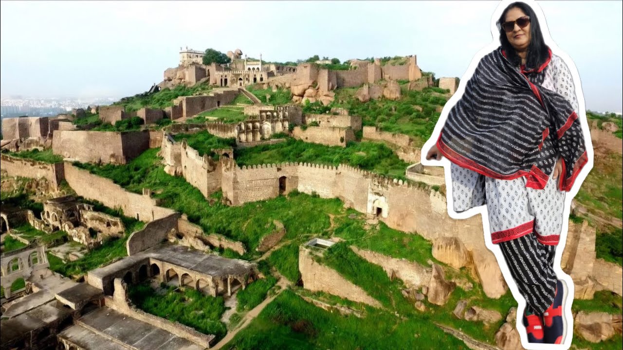 today we visit hyderabad mosy famous place golconda