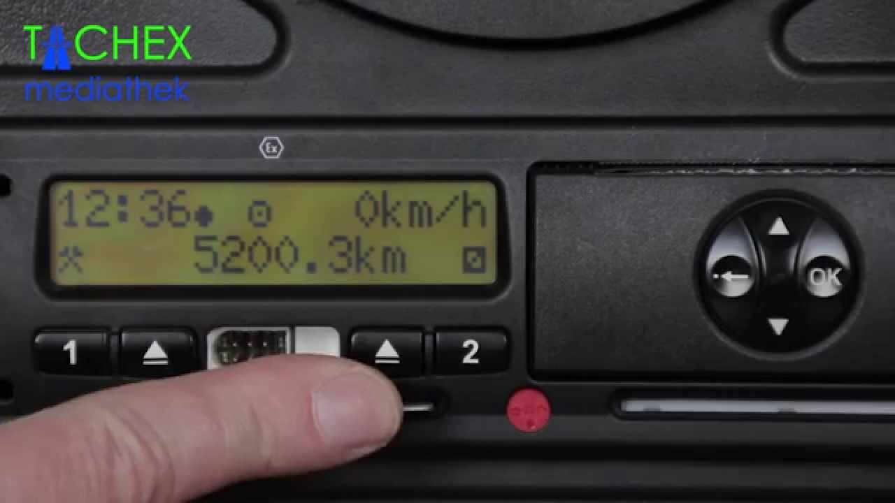 Einstellungen Digitaler Tachograph Zu Schichtbeginn Bei Vdo 1 2 1 3u Youtube