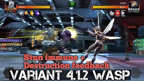 Korg [Rank 3] Vs. Wasp- Variant 4.1.2- Marvel Contest of Champions