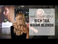 Rich Tea Warm Blonde Hair Color | HAIR I COLOR I STYLE 2020 Trends | Goldwell Education Plus
