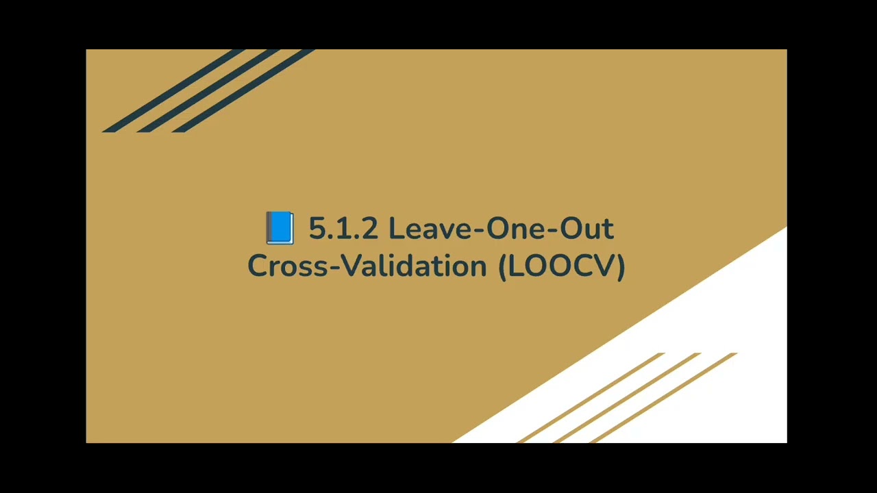 The Validation Approach and LOOCV Cross Validation Part -2