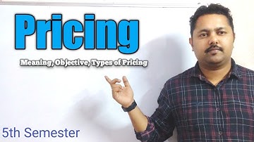 Pricing|Marketing Management|B.com#bcom#rishibhargavdas#Assam