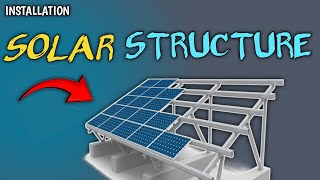 SOLAR  STRUCTURE  INSTALLATION WORK #solar