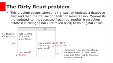 Concurrency Problems in Transactions