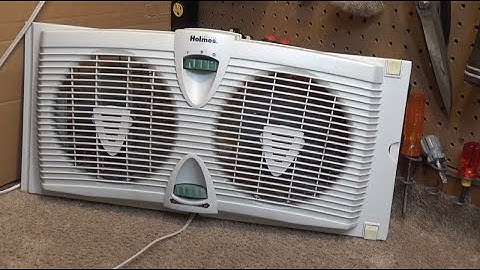 Holmes HAWF2030PC Twin Window Fan with Thermostat Control | Initial Checkout