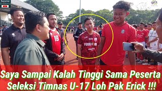 Gibran Dibikin Bengong, Peserta Seleksi Timnas U-17 Tingginya Hampir 2 Meter, Erick Sampai Heran