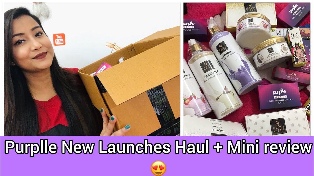 Purplle.com New Launches Haul + Review | Good vibes, purplle, SQ | Part 1