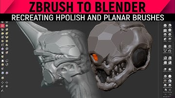 hPolish and Planar sculpting brushes in Blender