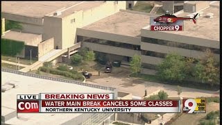 Water main break closes parts of NKU