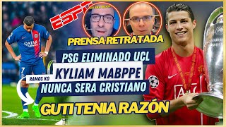 ❌ PSG ELIMINADOS de CHAMPIONS ❌ MBAPPE NUNCA será CRISTIANO 🤯 PRENSA RETRATADA y GUTI TENIA RAZON 🖐️