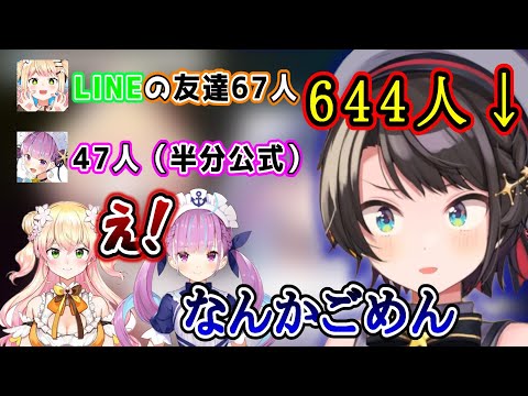 【ねぎゆー】LINEの友達の人数、最近ホロメン意外といつ遊んだ！【ホロライブ切り抜き/湊あくあ/桃鈴ねね/大空スバル】