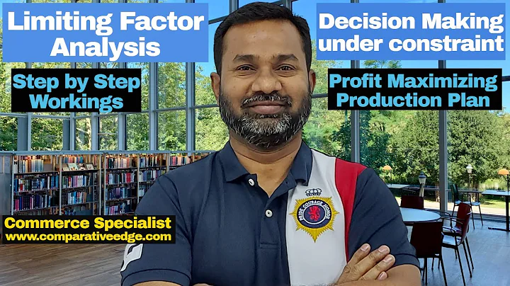 Limiting Factor Analysis | Decision Making under Constraint | CMA | ACCA F5 | Commerce Specialist |