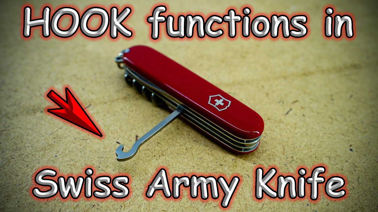 All the functions of a hook in a Swiss Army Knife 