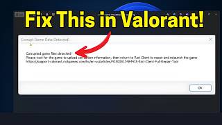Fix Corrupted Game Files Detected In Valorant Fix Corrupted Game Files Detected In Valorant