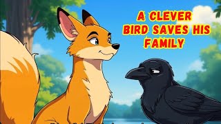A Clever Bird Saves His Family | Moral Story for Kids in English | Animated Animal Story | Cartoon