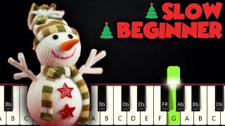 We Wish You A Merry Christmas | SLOW BEGINNER PIANO TUTORIAL + SHEET MUSIC by Betacustic chords