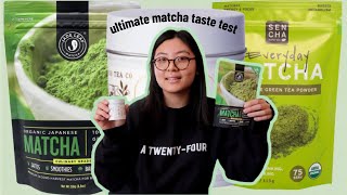 ULTIMATE MATCHA TASTE TEST *making and reviewing matcha*