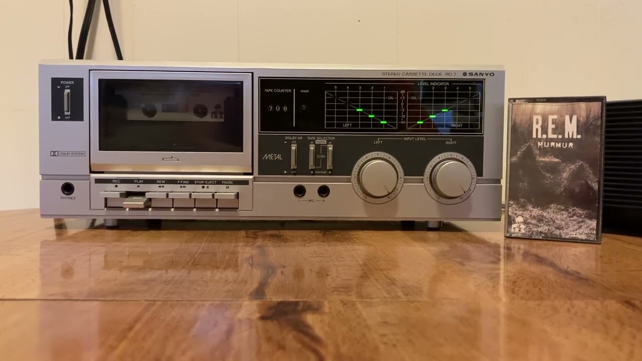 Sanyo RD-7 Stereo Cassette Deck Short Sound Test