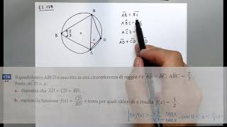 Trigonometria - 31E1 - Cap15 es.174 - 178 - Teorema della corda - Matematica.blu.2.0