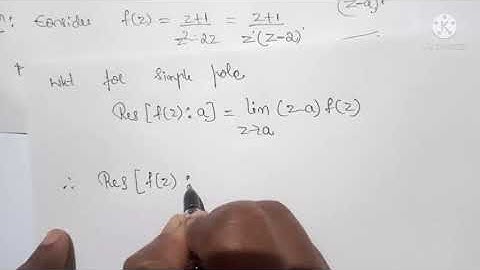 Calculus of residues||Definition and problems on residues||Lecture 1