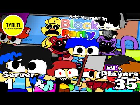 AY in Block Party! Remix 0 35 Players (Nickzin world  x Smilling CrittersTakeover) | GAMEPLAY #053