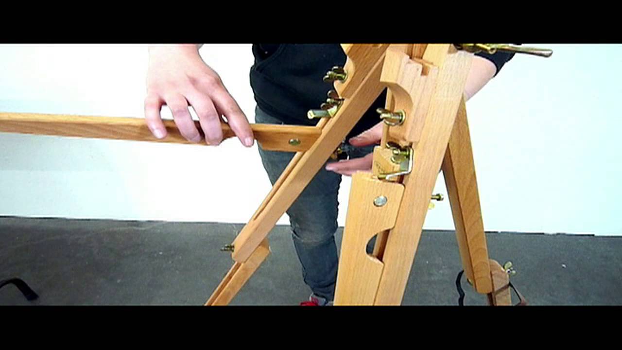tripod mini field easel assembly youtube