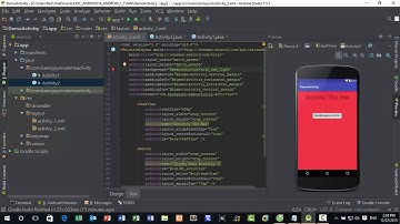 Bài 2 Sử dụng Intent để chuyển đổi giữa các Activity