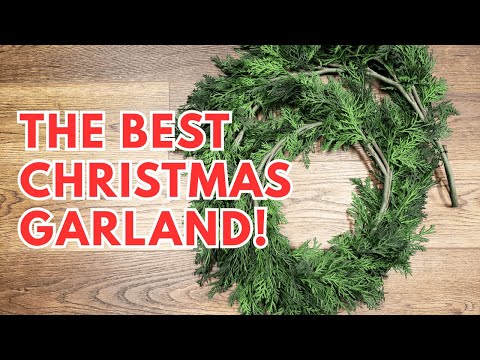 The BEST Christmas Garland from Amazon | REALISTIC Cedar Garland | Honest Review