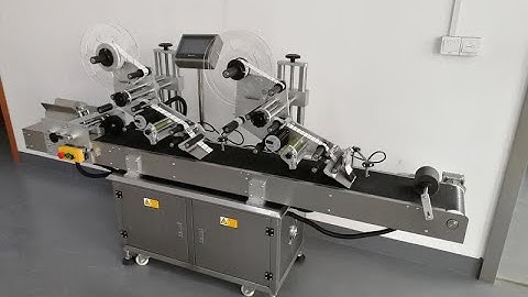 Piggyback Tags labeling machine double stickers label applicator cloth tags labeler with high speed