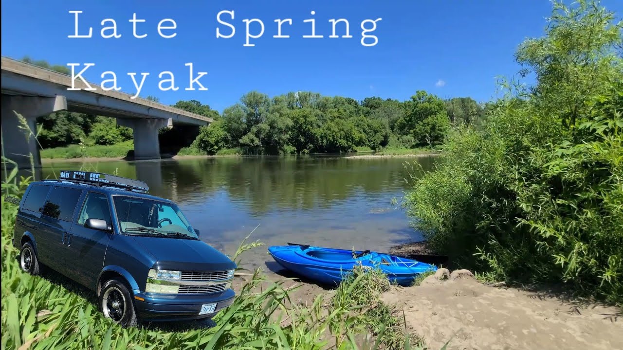 Spring Vanlife Kayaking - No Build Astro - Pelican Argo 80 - Gar Pike