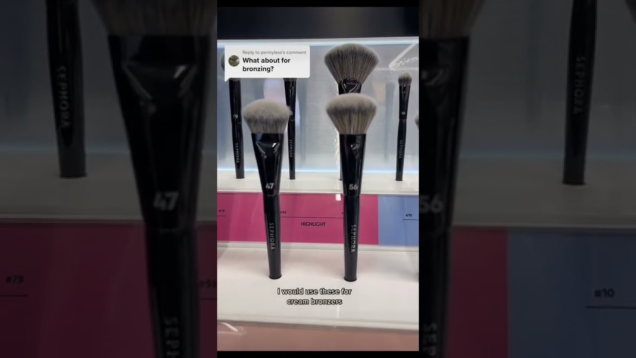 Sephora Pro Brushes Recommendations for Cream & Powder Bronzers